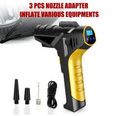 Rechargeable Digital Tire Inflator With LED light Wireless Car Tyre Compressor