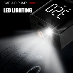 Rechargeable Digital Tire Inflator With LED light Wireless Car Tyre Compressor