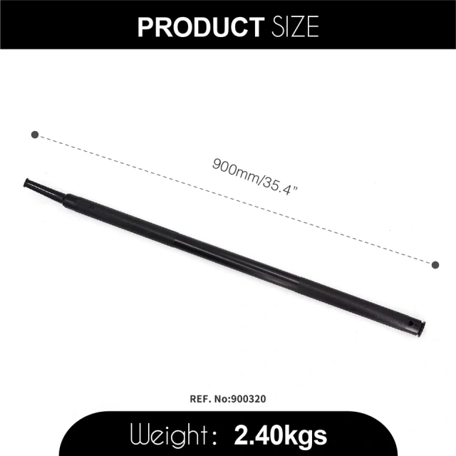 36 Inches Black Winch Bar