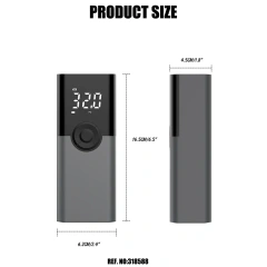 Rechargeable Digital Tire Inflator With LED light Wireless Car Tyre Compressor