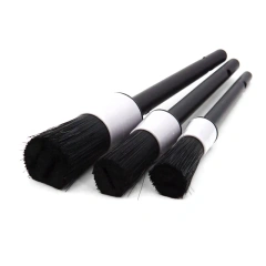 3pcs Car Detailing Wash Long Soft PP Bristle Brushes Set for Cleaning