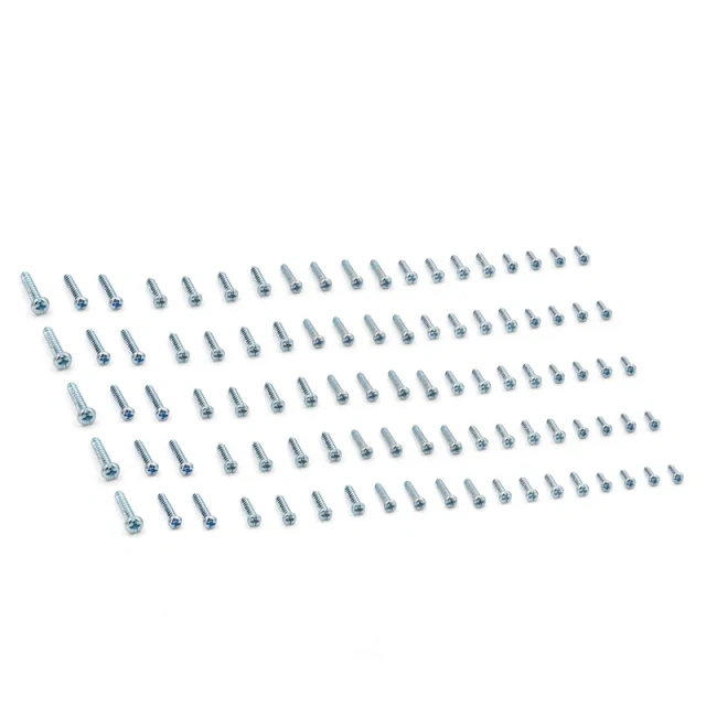 Screw assortment 95pcs multi-layer gavanizztion 304 Stainless Phillips Head Wood Screws