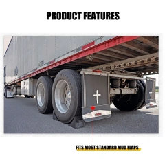 Anti-Sail Mud Flap Bracket Holder Chrome Plated For Semi Truck or Trailers