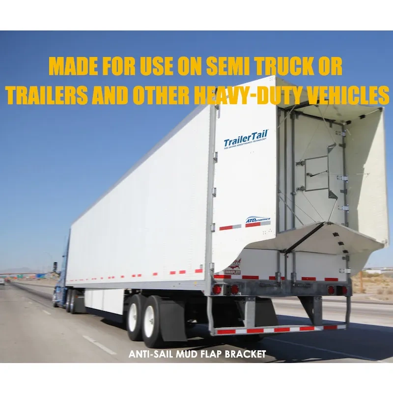 Anti-Sail Mud Flap Bracket Holder Chrome Plated For Semi Truck or Trailers