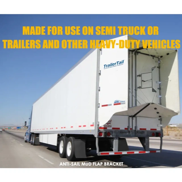 Anti-Sail Mud Flap Bracket Holder Chrome Plated For Semi Truck or Trailers