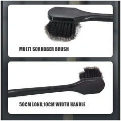 Long PP Handle Multi Scrubber Brush PVC Fiber