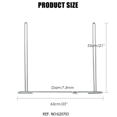 Anti-Sail Mud Flap Bracket Holder Chrome Plated For Semi Truck or Trailers