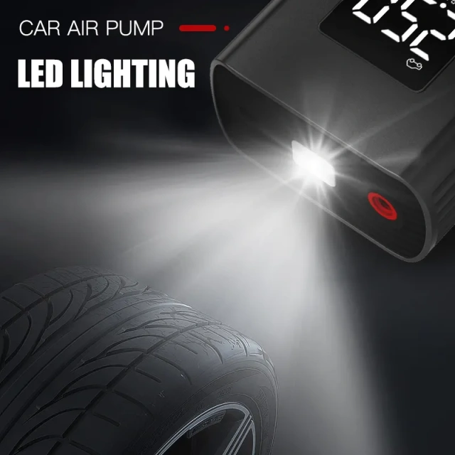 Corded & Cordless Digital Tire Inflator With LED light Car Tyre Compressor