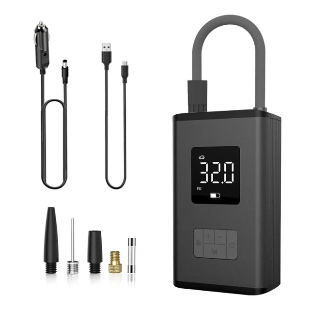 Corded & Cordless Digital Tire Inflator With LED light Car Tyre Compressor