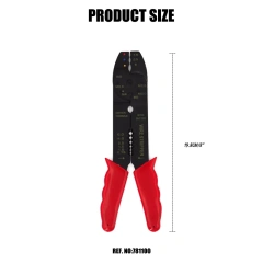 8" Crimping Tool Wire Stripper Cutter Wire Stripping Tool Multi-Function Hand Tool