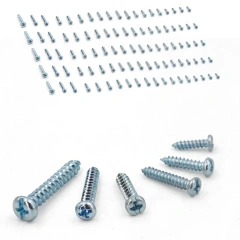 Screw assortment 95pcs multi-layer gavanizztion 304 Stainless Phillips Head Wood Screws