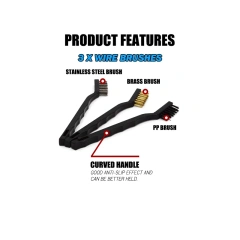 10pcs Car Detailing Wash Long Soft PP Bristle Brushes Set for Cleaning