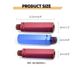 Aluminum Gladhand Grips Glad Hand Extension Handle Set Red Blue for Truck and Trailers Easier Coupleling