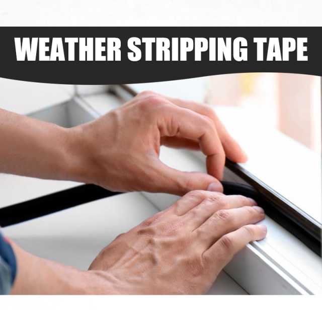 Weather Stripping Tape Sponge Rubber Foam Tape 3/4" 8 Feet