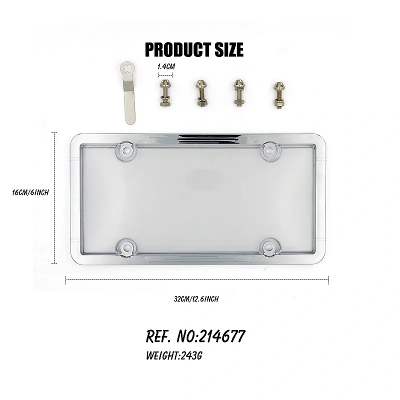 Custom license plate frame car plate holder license plate frame cover