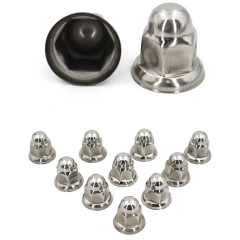 10PCS Stainless Steel 33mm Lug Nut Cover Wheel Nut Covers For Truck