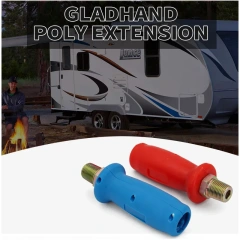 Poly Gladhand Grips Glad Hand Extension Handle Set Red Blue for Truck and Trailers Easier Coupleling