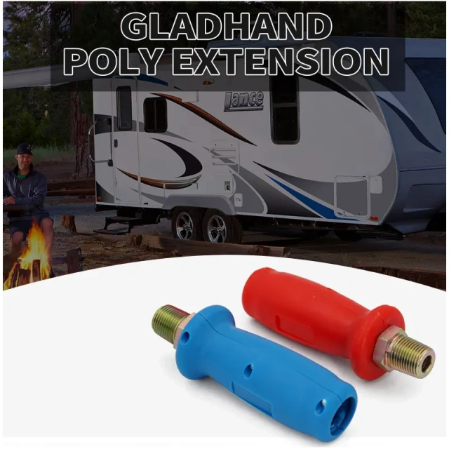 Poly Gladhand Grips Glad Hand Extension Handle Set Red Blue for Truck and Trailers Easier Coupleling