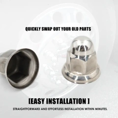 33mm Flanged Chrome Plated Iron Lug Nut Cover Wheel Lug Nuts Cover For Truck