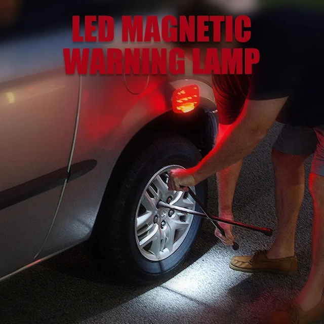 Car Red Warning Light LED Magnetic Emergency Light Safety Flare