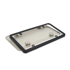 High Quality Plastic Car Black ABS License Plate Frame PS/PC License Plate Cover