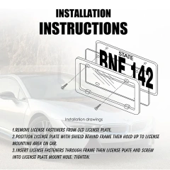 Custom license plate frame car plate holder license plate frame cover