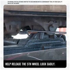 27" Long Heavy Duty Chrome Steel Fifth Wheel Pin Puller