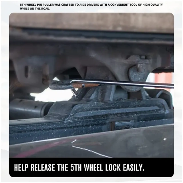 27" Long Heavy Duty Chrome Steel Fifth Wheel Pin Puller