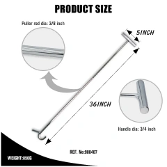 36" Auto Repair Tools Heavy Gauge Chrome Plated Steel 5th Wheel Pin Puller