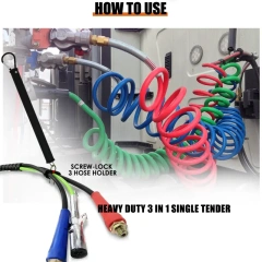 25 Inches Single hose Tender Spring with 3 hole clamp Tender kit