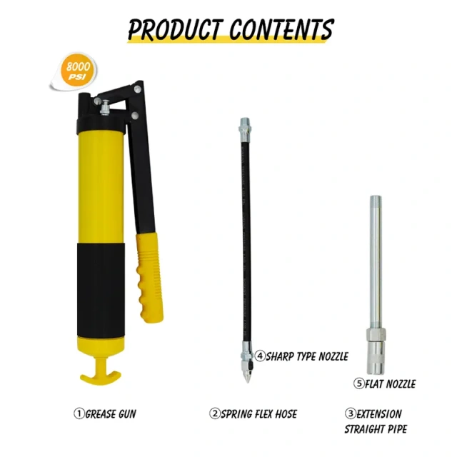 Heavy duty hand Grease gun 400cc 8000psi