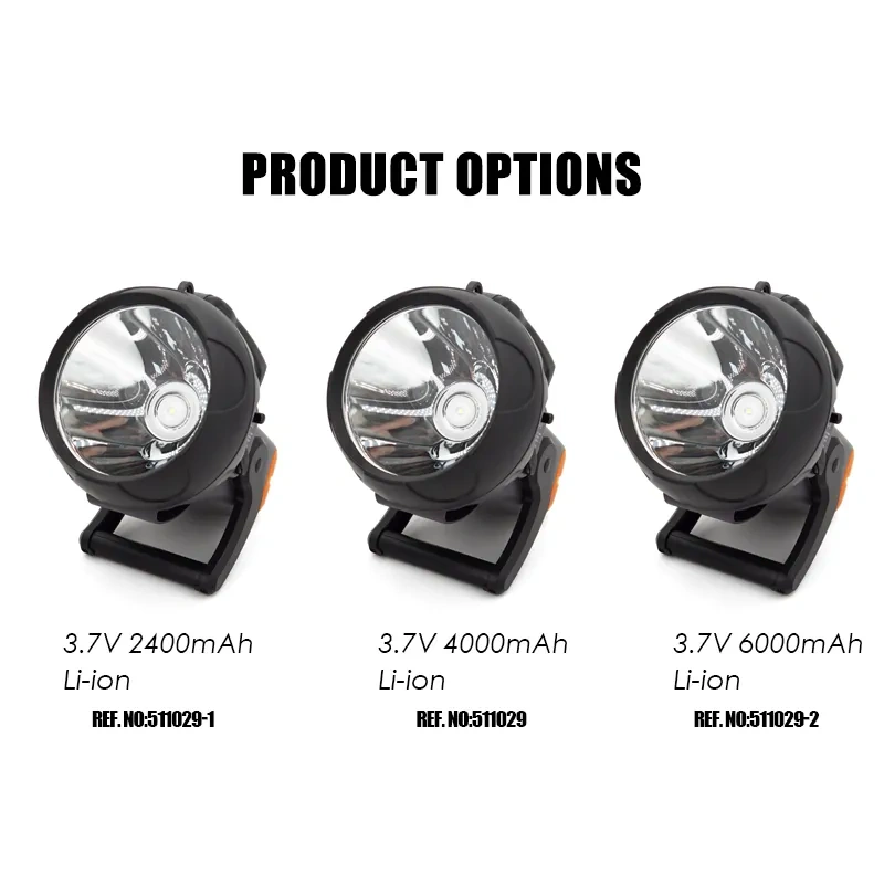 Rechargeable 10 Watt Handheld LED Spotlight Flashlight with Blinking 6000mAh Li-ion