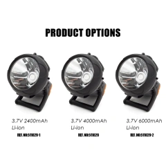 Rechargeable 10 Watt Handheld LED Spotlight Flashlight with Blinking 6000mAh Li-ion