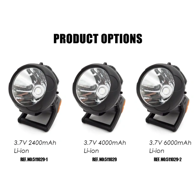 Rechargeable 10 Watt Handheld LED Spotlight Flashlight with Blinking 6000mAh Li-ion