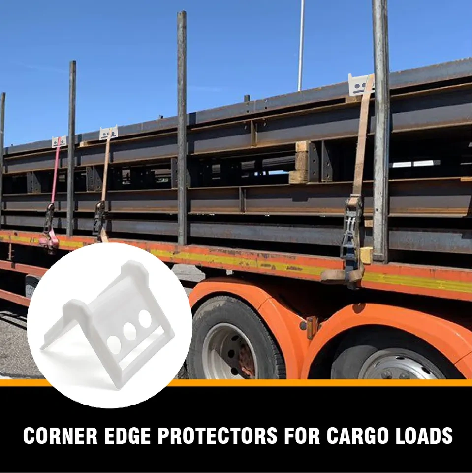 Cargo Edge Protectors, Plastic Tie Down Protectors - Prevents Damage to Cargo Edges and Webbing