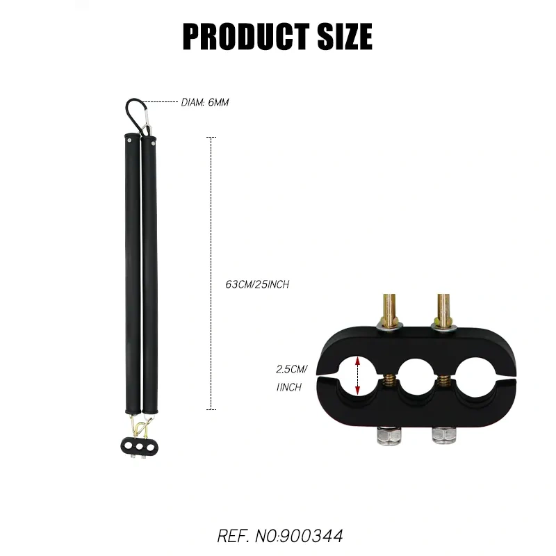 25 Inches Double hose Tender Spring with 3 hole clamp Tender kit