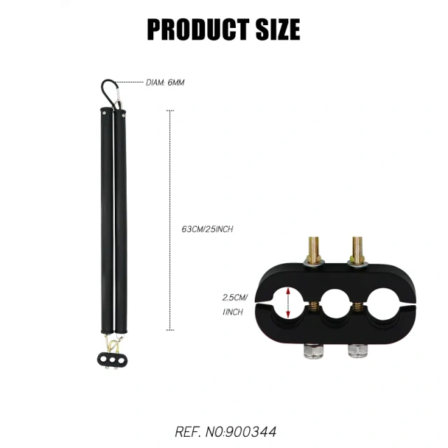 25 Inches Double hose Tender Spring with 3 hole clamp Tender kit
