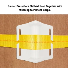 Flatbed Edge Protectors for Cargo Loads Corner Protectors Flatbed Used Together with Webbing to Protect Cargo