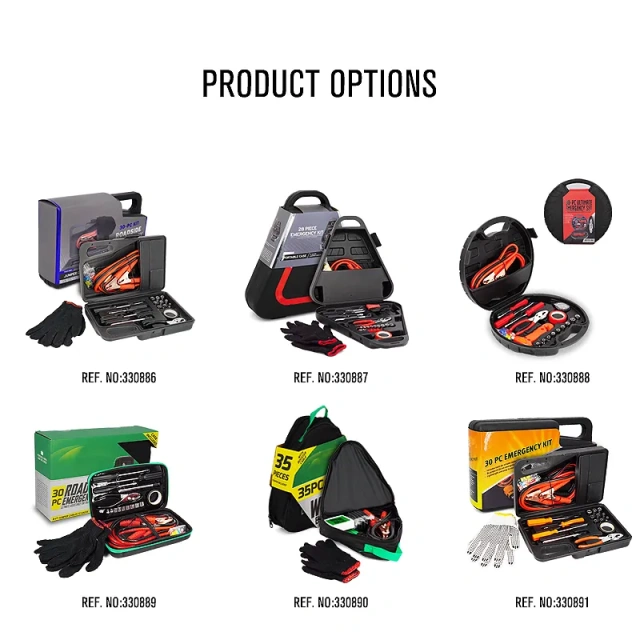 30 pieces Vehicle Tools Car Emergency repair and rescue Kit With Jumper Cables