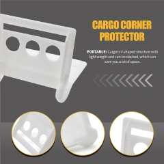 Cargo Edge Protectors, Plastic Tie Down Protectors - Prevents Damage to Cargo Edges and Webbing