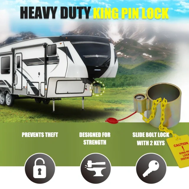 Standard Duty King Pin Lock with 2 Keys