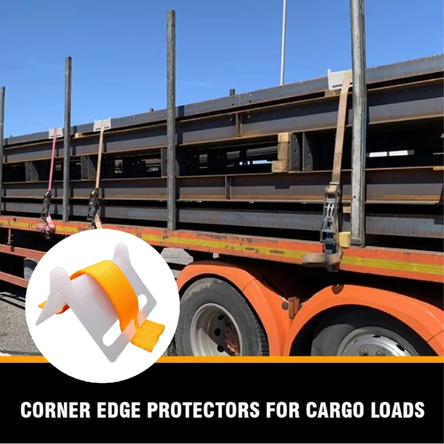 Flatbed Edge Protectors for Cargo Loads Corner Protectors Flatbed Used Together with Webbing to Protect Cargo