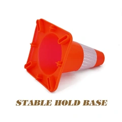 Traffic Safety Cones with Reflective Collars PVC Orange Construction Cone for Home Road Driveway Parking