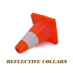 Traffic Safety Cones with Reflective Collars PVC Orange Construction Cone for Home Road Driveway Parking