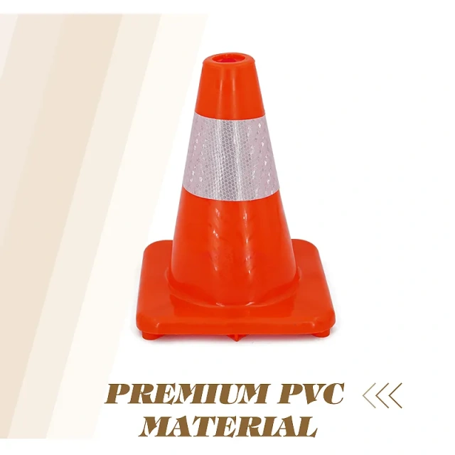 Traffic Safety Cones with Reflective Collars PVC Orange Construction Cone for Home Road Driveway Parking
