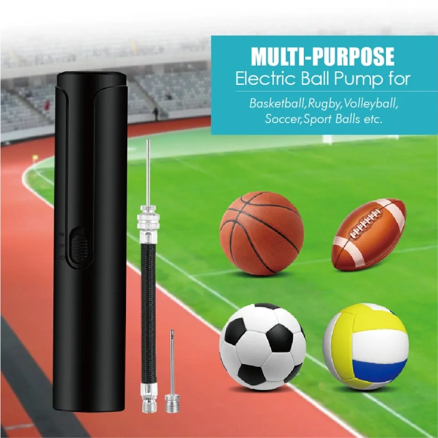 Newo battery portable innovative mini electric ball pump suitable with LED light for almost any type balls