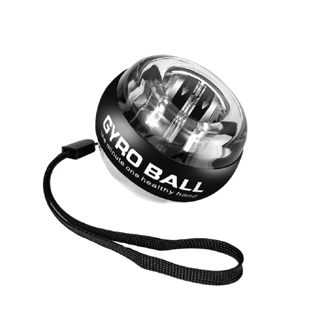 Auto Power Self-starting Wrist Gyro Power Spinner Ball Hand Exercises Ball Black