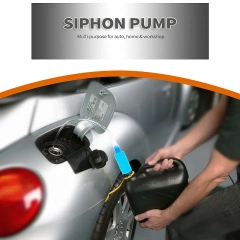 Liquid Fuel Transfer Siphon Pump Suction Manual Pumping Petrol Water Siphon Hose