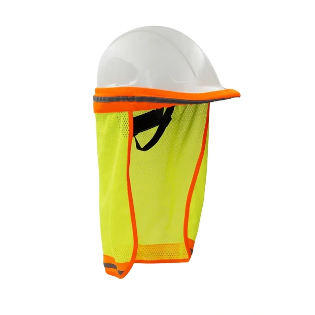 Hard Hat Neck Sun Shade Reflective Stripe High Visibility and Elastic for Safety Hard Hat Helmets One Size Fits All