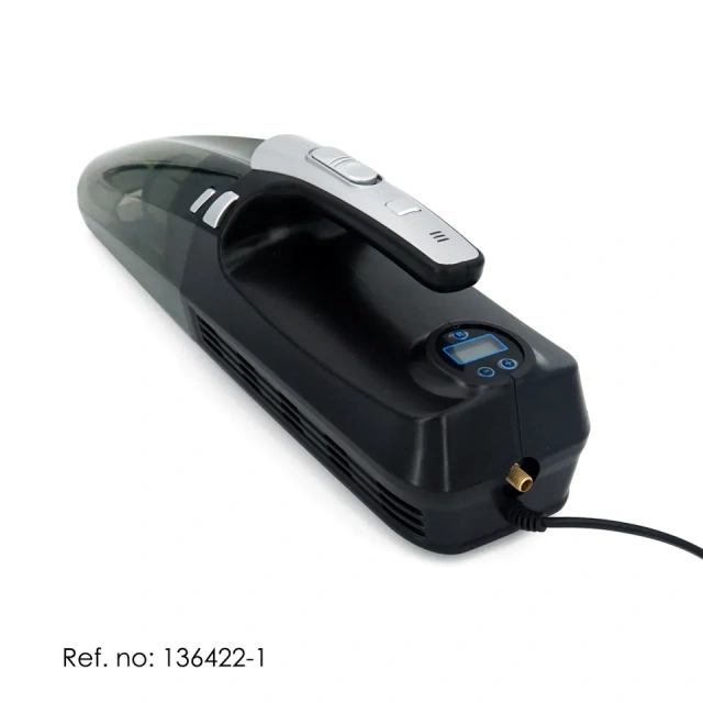 4 in 1 Vacuum Cleaner Tire Inflator Pump Car Powerful Handheld 12V Pressure Measurement With LED Lighting